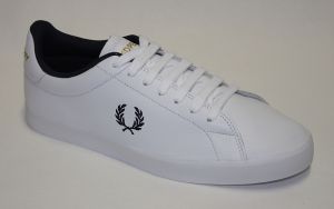 кроссовки FRED PERRY B4063 LEATHER white black ― Магазин - дисконт casual одежды